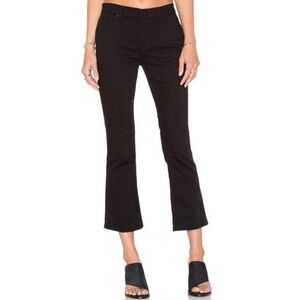 Denim X Alexander Wang Trap Flex Womens Size 30 Crop Bootcut Jeans Black
